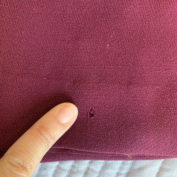 Vintage Saks Fifth Avenue The Works, 100% wool, burgundy skirt, size 8 - Picture 3 of 6